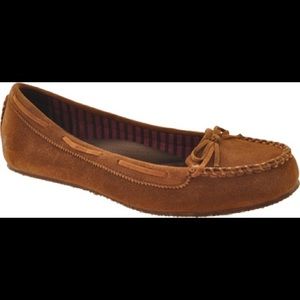Tan Suede Moccasins Size 9